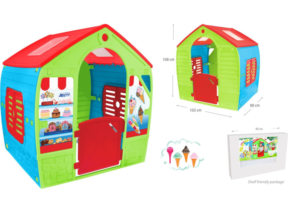 MOCHTOYS Dětský zahradní domeček Candy Shop