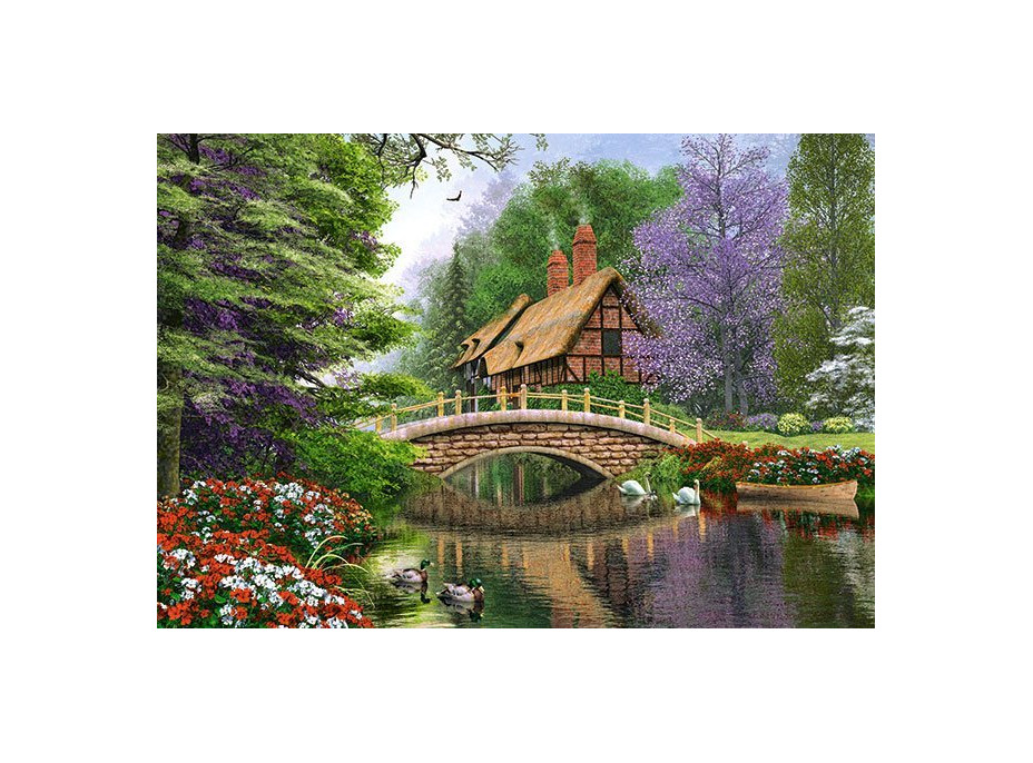 CASTORLAND Puzzle Domek u řeky 1000 dílků