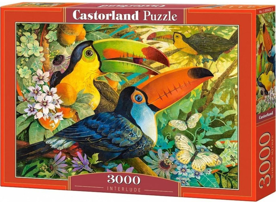 CASTORLAND Puzzle Barevní tukani 3000 dílků