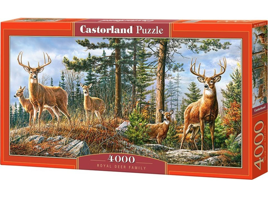 CASTORLAND Puzzle Královská jelení rodina 4000 dílků