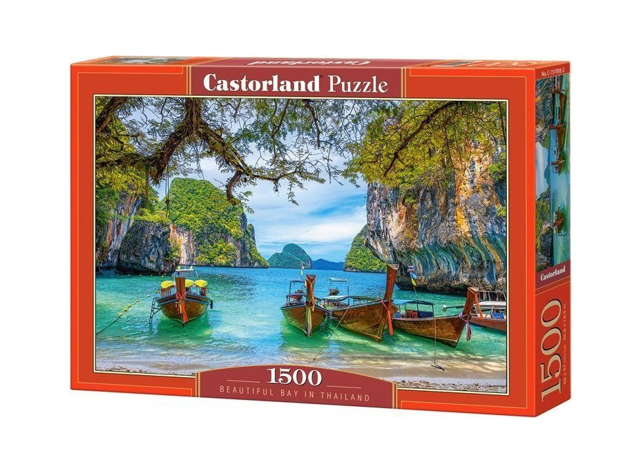 CASTORLAND Puzzle Krásná zátoka v Thajsku 1500 dílků