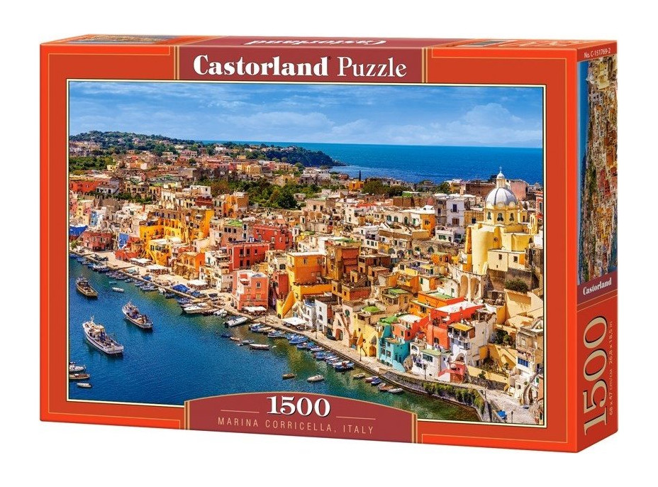 CASTORLAND Puzzle Přístav Corricella, Itálie 1500 dílků