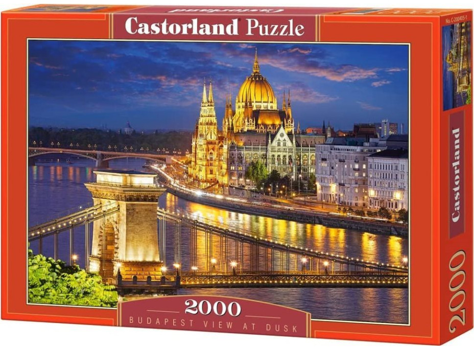 CASTORLAND Puzzle Soumrak v Budapešti 2000 dílků