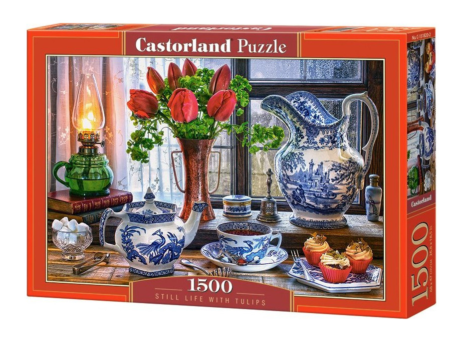 CASTORLAND Puzzle Zátiší s tulipány 1500 dílků