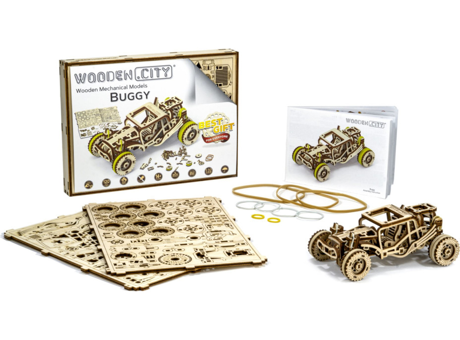 WOODEN CITY 3D puzzle Automobil Buggy 137 dílů