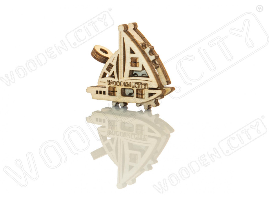 WOODEN CITY 3D puzzle mini sada Widgets: Lodě 28 dílků