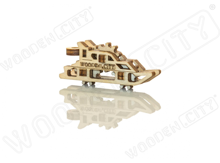 WOODEN CITY 3D puzzle mini sada Widgets: Lodě 28 dílků