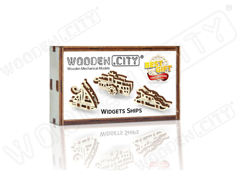 WOODEN CITY 3D puzzle mini sada Widgets: Lodě 28 dílků