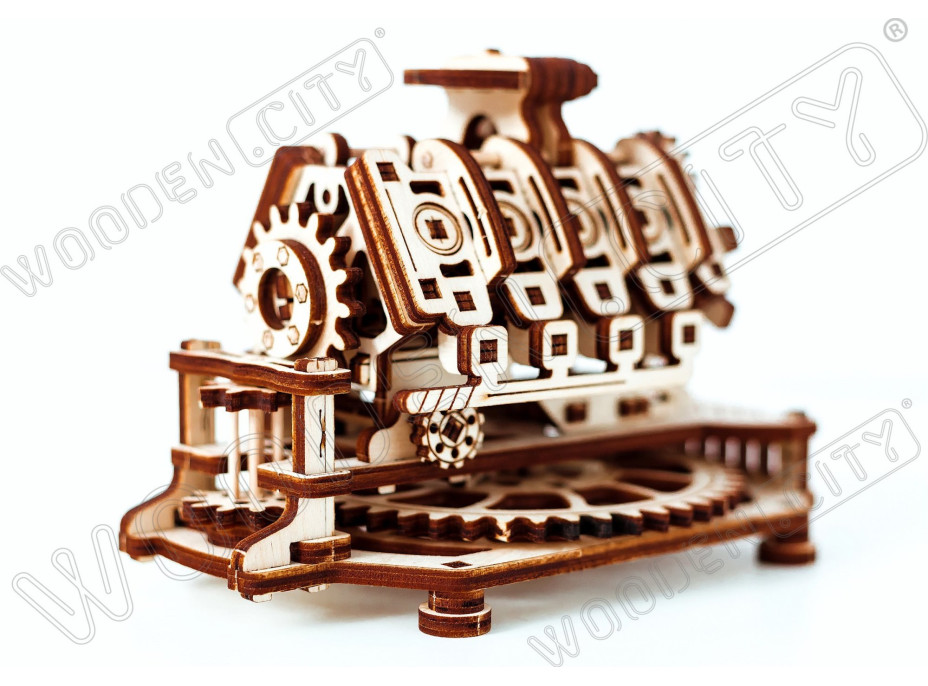 WOODEN CITY 3D puzzle Motor V8, 200 dílů