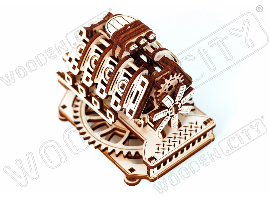 WOODEN CITY 3D puzzle Motor V8, 200 dílů