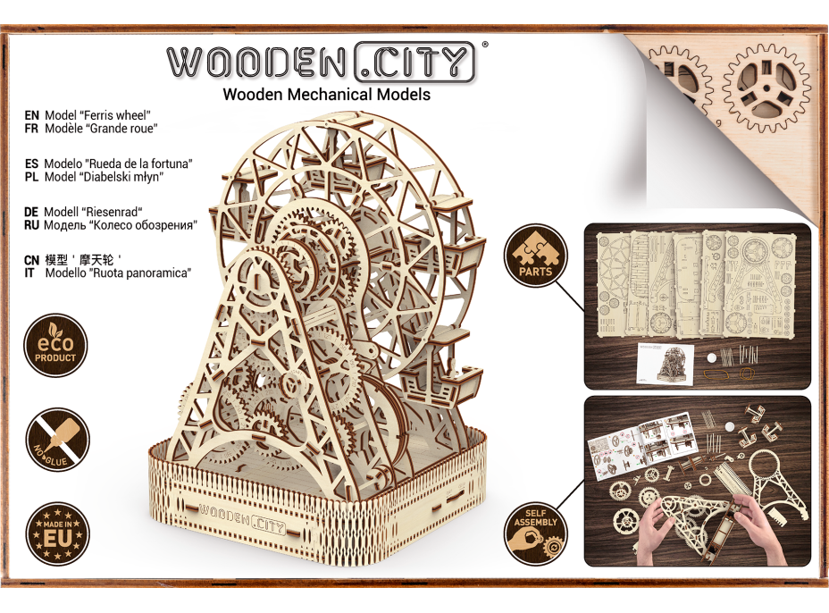 WOODEN CITY 3D puzzle Ruské kolo 470 dílů