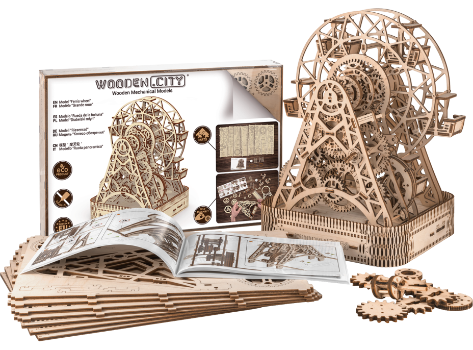 WOODEN CITY 3D puzzle Ruské kolo 470 dílů