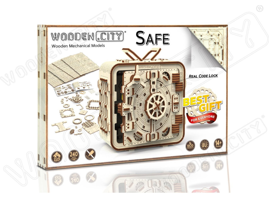 WOODEN CITY 3D puzzle Trezor 225 dílů