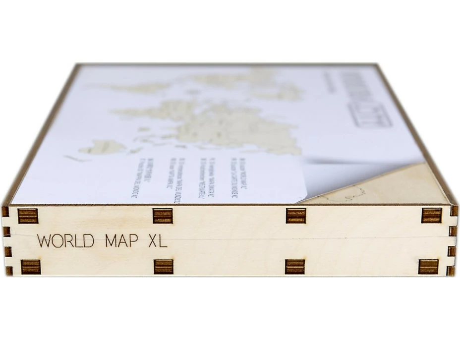 WOODEN CITY Dřevěná mapa světa velikost XL (120x80cm)