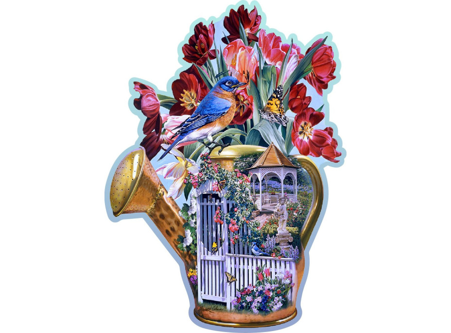 WOODEN CITY Dřevěné puzzle Skrytá zahradní konev 250 dílků EKO