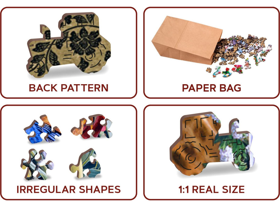 WOODEN CITY Dřevěné puzzle Skrytá zahradní konev 250 dílků EKO