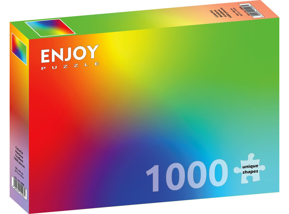 ENJOY Puzzle Barevný duhový gradient 1000 dílků