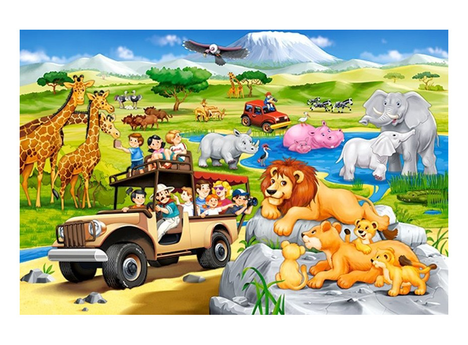 CASTORLAND Puzzle Dobrodružství na Safari MAXI 40 dílků