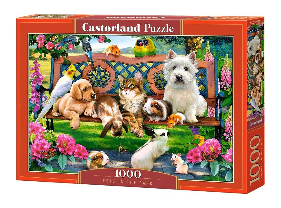 CASTORLAND Puzzle Mazlíčci v parku 1000 dílků