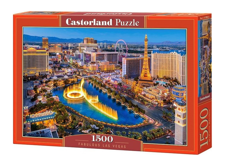 CASTORLAND Puzzle Báječné Las Vegas 1500 dílků