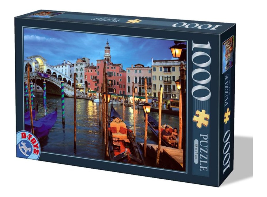 D-TOYS Puzzle Noční Benátky, Itálie 1000 dílků