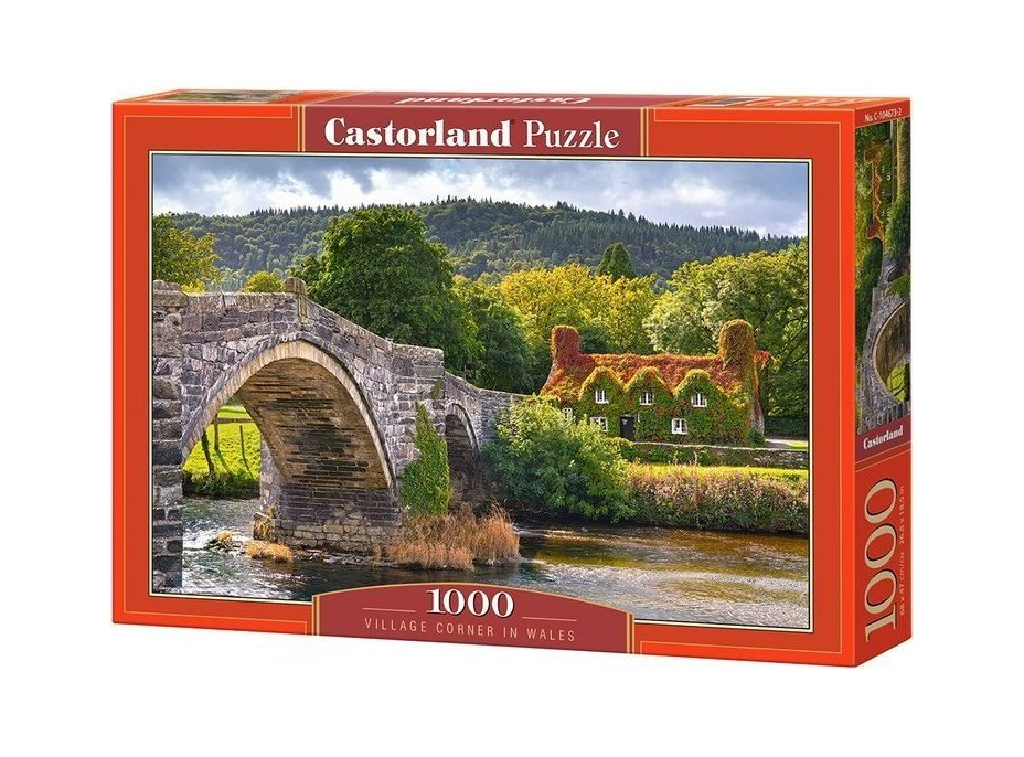 CASTORLAND Puzzle Vesnička Corner ve Walesu 1000 dílků