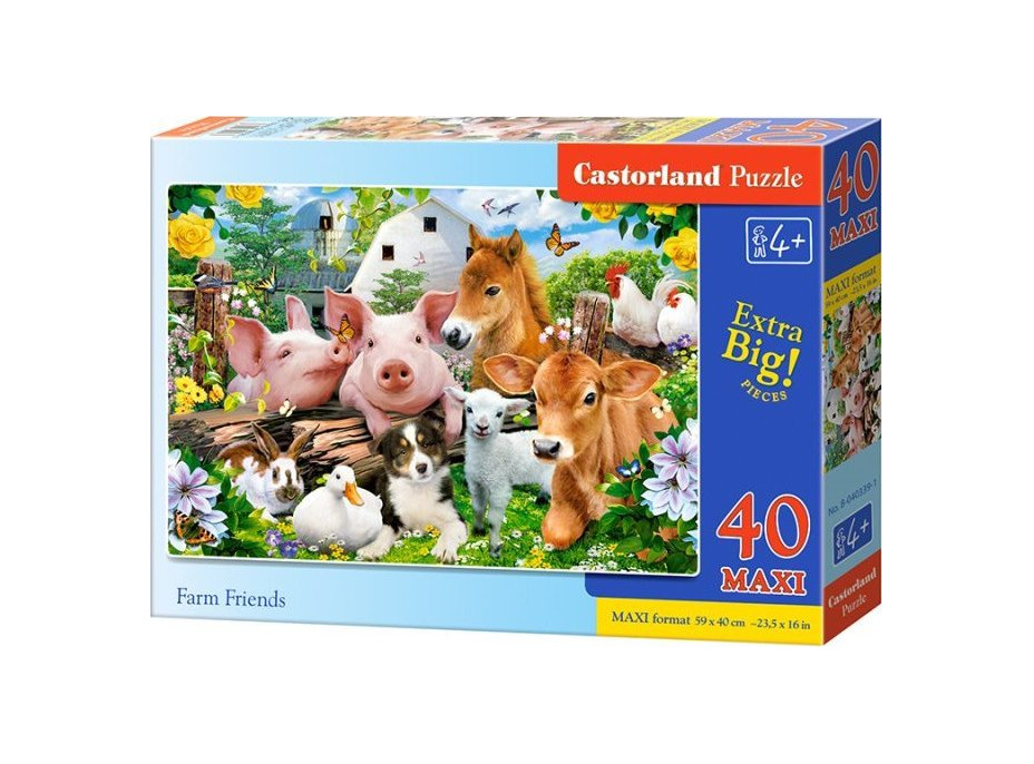 CASTORLAND Puzzle Přátelé ze statku MAXI 40 dílků