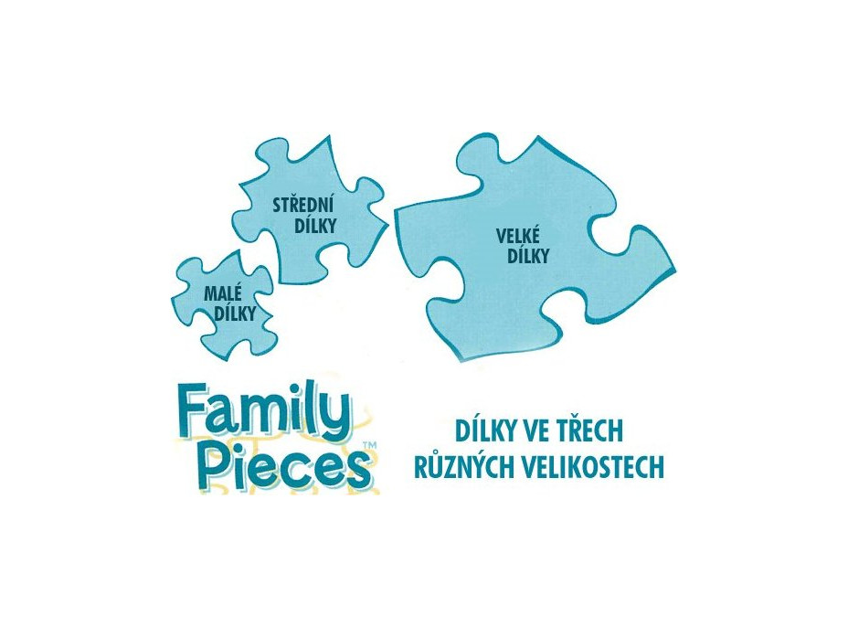 COBBLE HILL Rodinné puzzle Jelení rodina 350 dílků