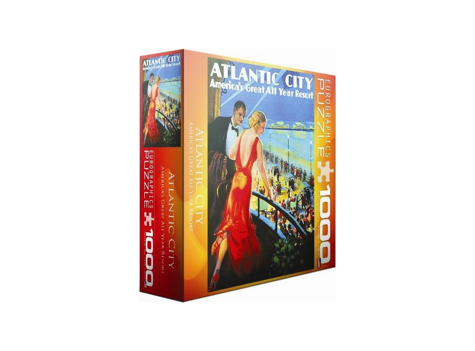 EUROGRAPHICS Puzzle Plakát: Atlantic City 1000 dílků