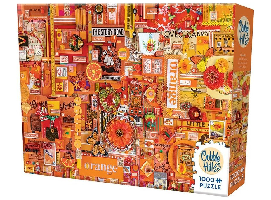 COBBLE HILL Puzzle Barvy duhy: Oranžová 1000 dílků