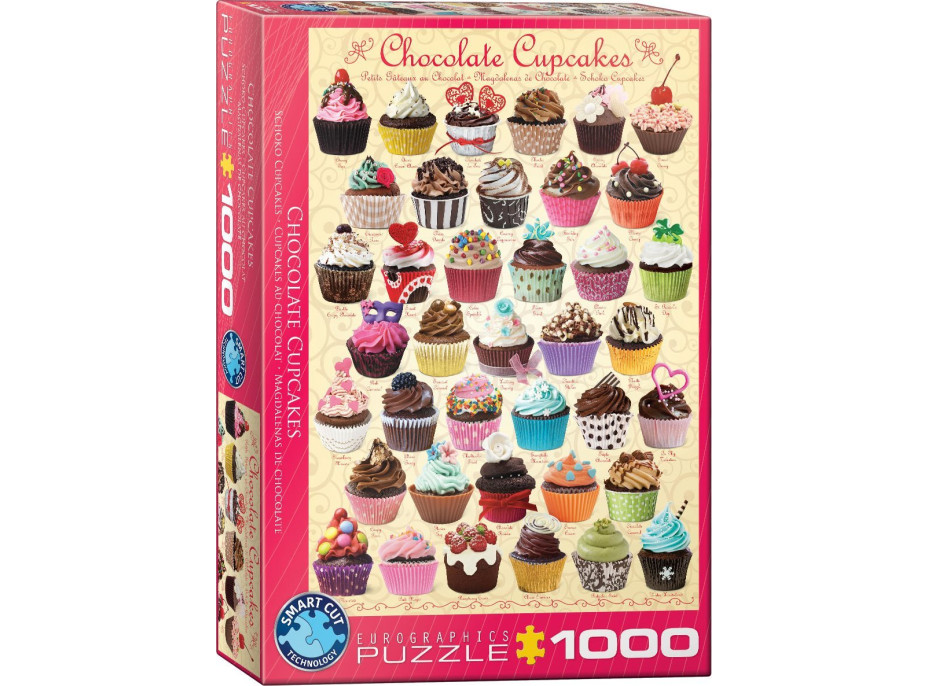 EUROGRAPHICS Puzzle Čokoládové dortíky (Cupcakes) 1000 dílků