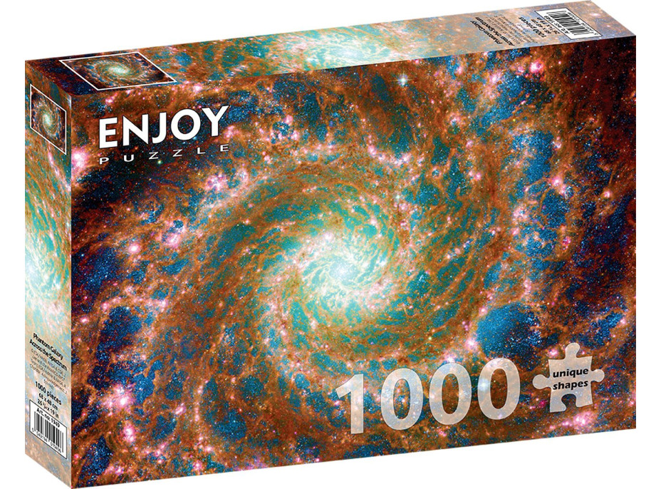 ENJOY Puzzle Přízračná galaxie napříč spektrem 1000 dílků