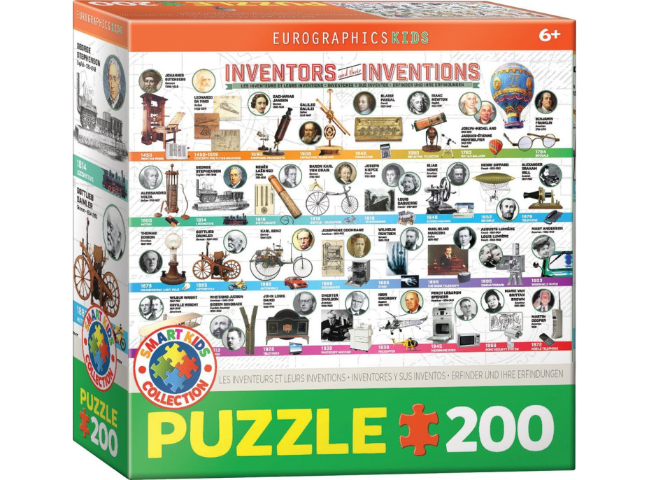 EUROGRAPHICS Puzzle Velké vynálezy 200 dílků