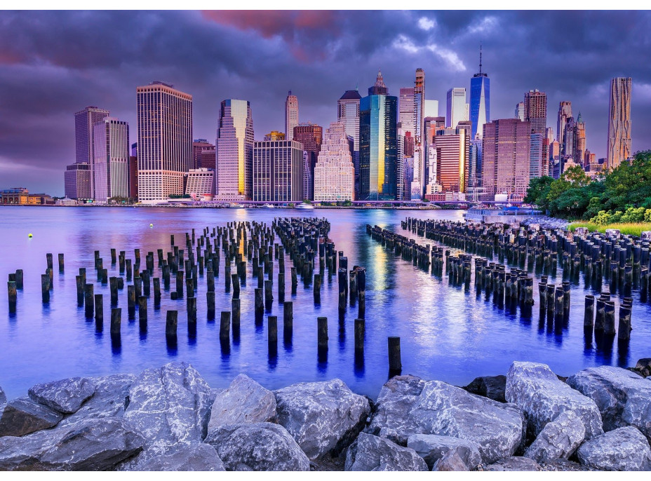ENJOY Puzzle Zatažená obloha nad Manhattanem, New York 1000 dílků