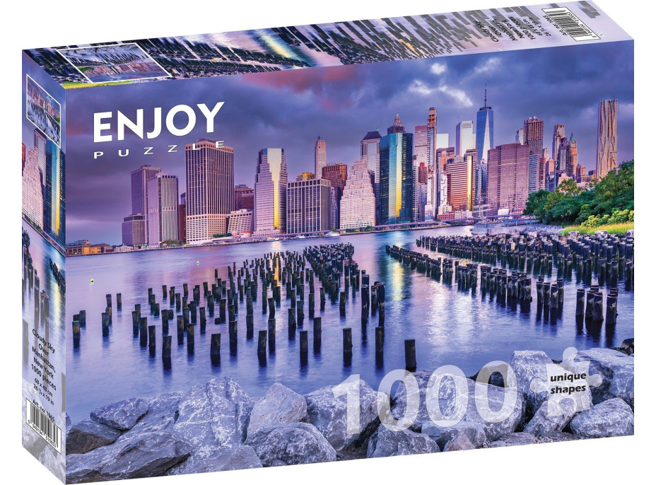 ENJOY Puzzle Zatažená obloha nad Manhattanem, New York 1000 dílků