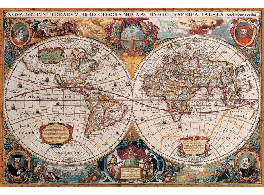 EUROGRAPHICS Puzzle Antická mapa světa 2000 dílků