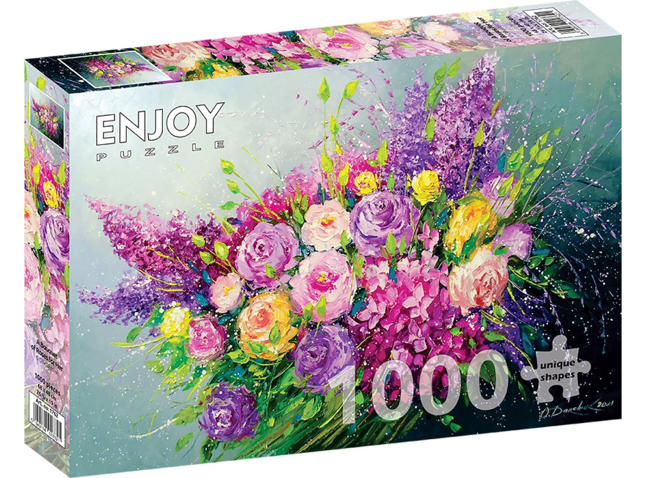 ENJOY Puzzle Kytice růží pro ni 1000 dílků