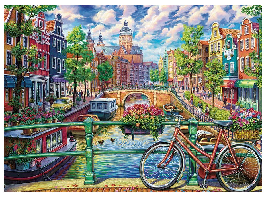 COBBLE HILL Puzzle Průplav v Amsterdamu 1000 dílků