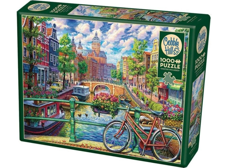 COBBLE HILL Puzzle Průplav v Amsterdamu 1000 dílků