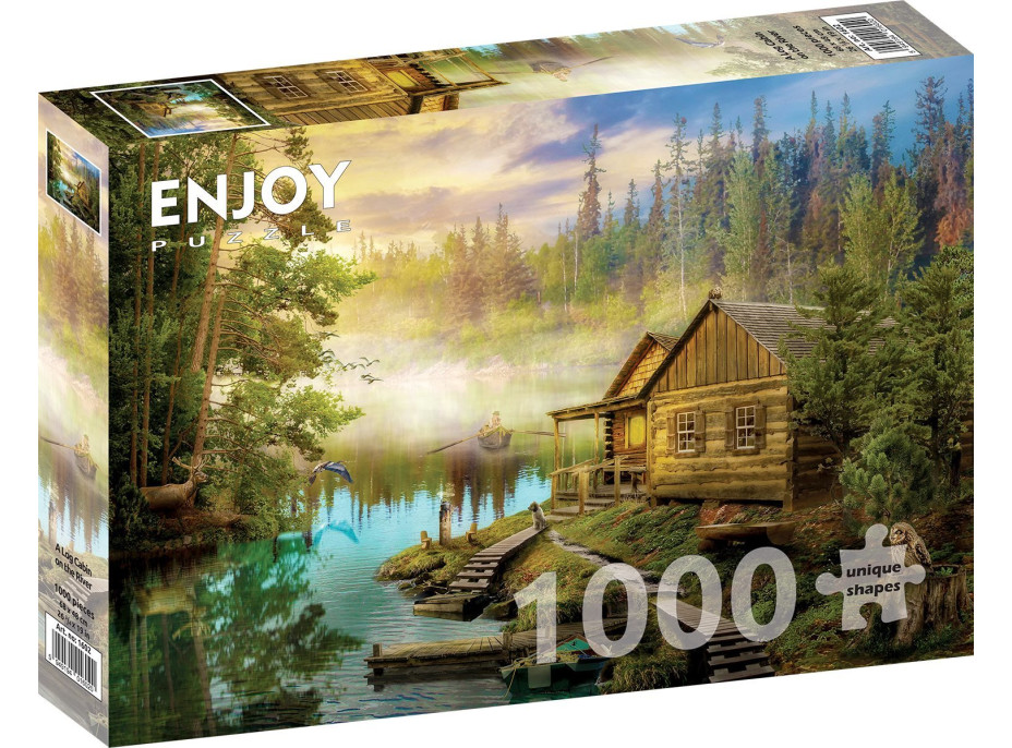 ENJOY Puzzle Srub u řeky 1000 dílků