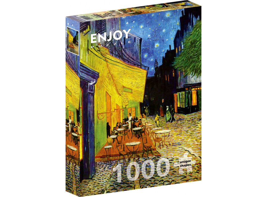 ENJOY Puzzle Vincent Van Gogh: Terasa kavárny v noci 1000 dílků