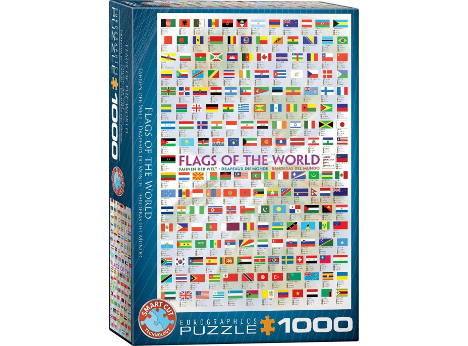 EUROGRAPHICS Puzzle Vlajky světa 1000 dílků