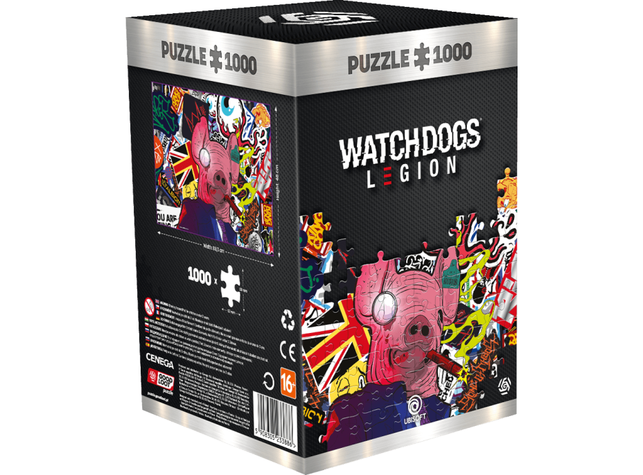 GOOD LOOT Puzzle Watch Dogs: Legion - Pig Mask 1000 dílků