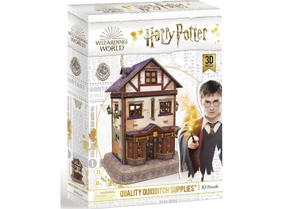 CUBICFUN 3D puzzle Harry Potter: Prvotřídní potřeby pro famfrpál 71 dílků