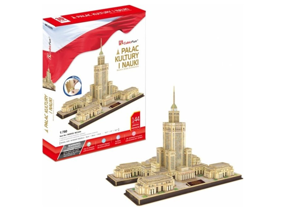 CUBICFUN 3D puzzle Palác kultury a vědy 144 dílků