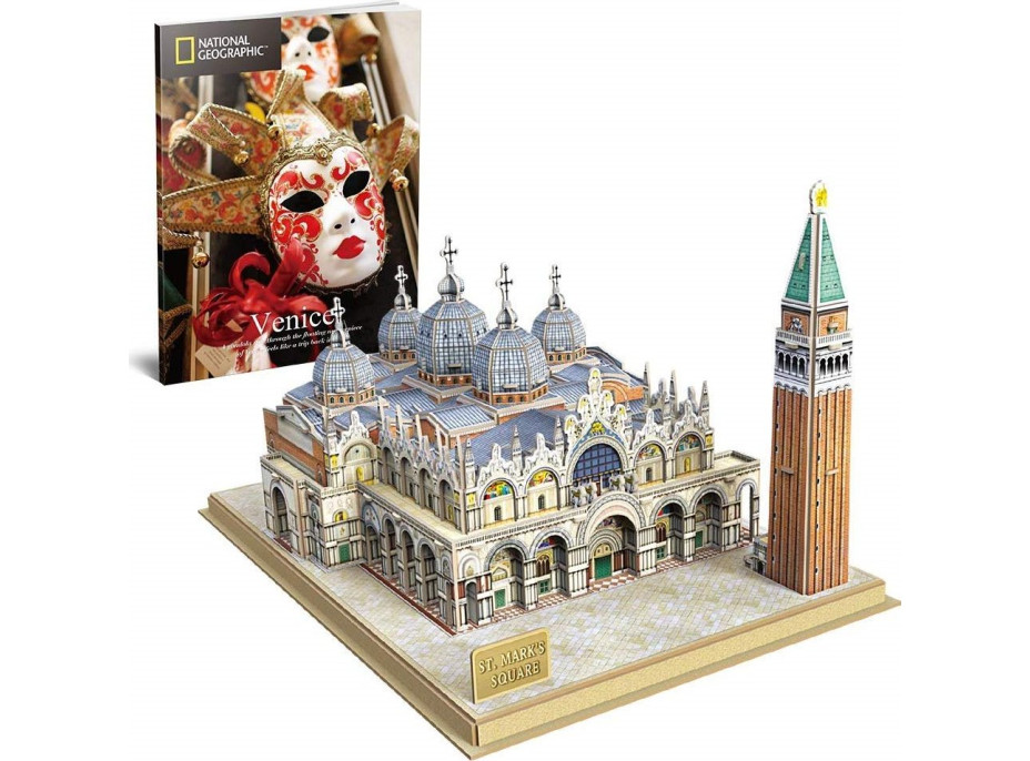 CUBICFUN 3D puzzle National Geographic: Náměstí svatého Marka 107 dílků