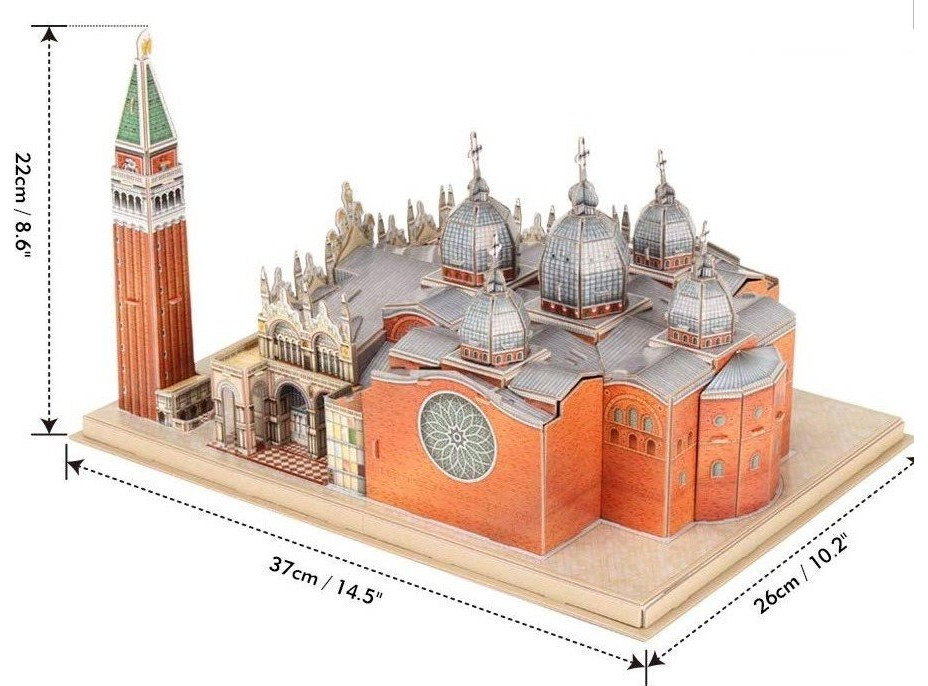 CUBICFUN 3D puzzle National Geographic: Náměstí svatého Marka 107 dílků