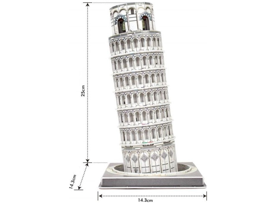 CUBICFUN 3D puzzle Šikmá věž v Pise 27 dílků