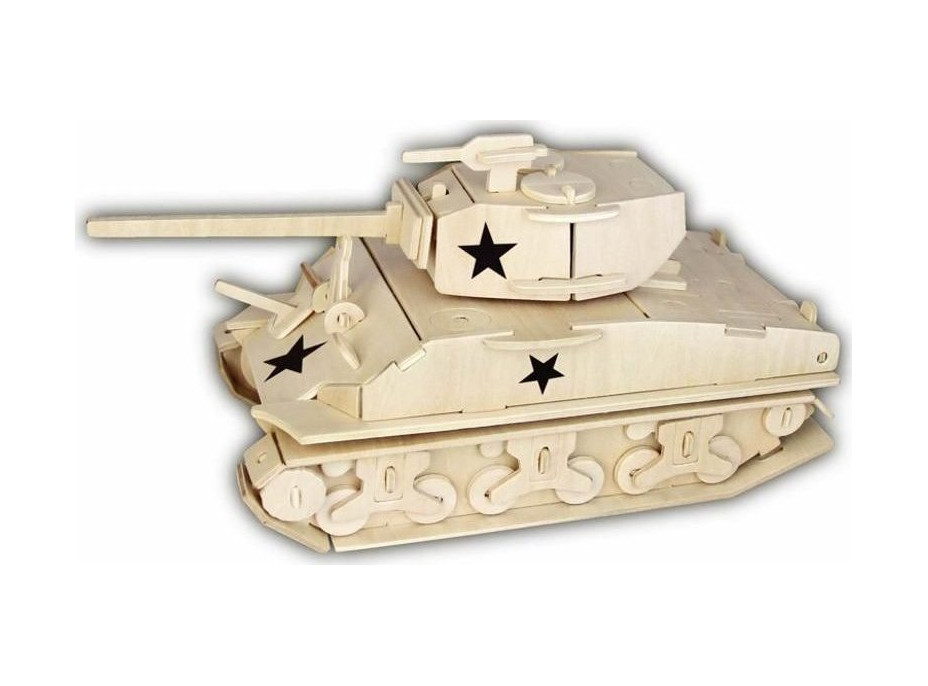 WOODEN TOY , WCK 3D puzzle Tank M4 Sherman Fury