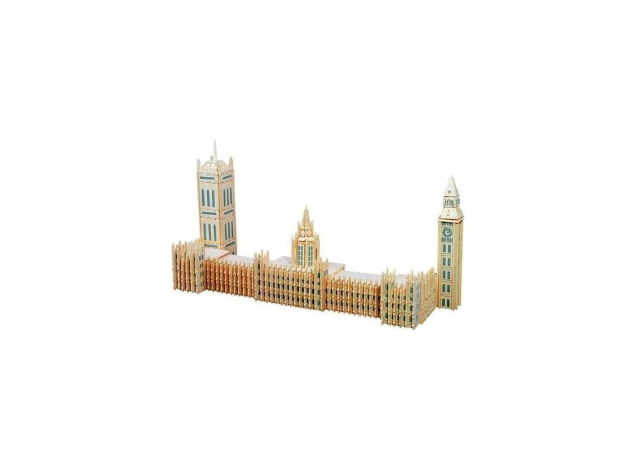 WOODEN TOY , WCK 3D puzzle Big Ben barevný